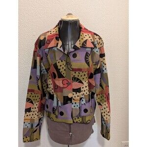 Vintage Silverado New Mexico Women's Southwest Style Tapastry Jacket Blazer L